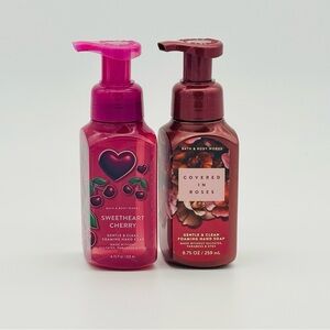 Bath & Body Works Sweetheart Cherry & Covered in Roses Hand Soaps NWT